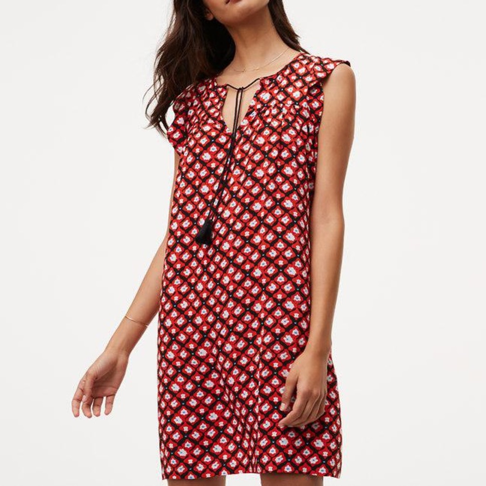 LOFT Amaryllis Tassel Dress